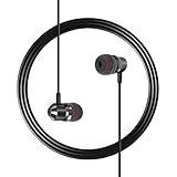 Earbuds Earphones Headphones, Earfly Magnetic Wired Earphones, In-Ear Headphones, Earbuds with Mic, Stereo Headsets, 3.5mm Jack for iPhone 6 6s Plus iPad Note Android Phone Tablet Computer PC (Black)