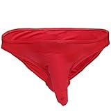 TiaoBug US Men's Long Bulge Pouch Bikini Brief