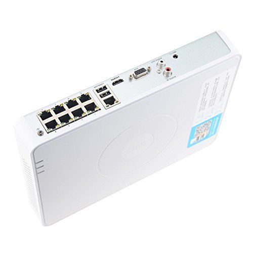 UPC 701392920647, Hikvision DS-7108N-SN/P Multi-language POE 8CH 1080P NVR For HD IP Camera with 8 Independent PoE