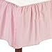 American Baby Company 100% Natural Cotton Percale Ruffled Crib Skirt, Pink, Soft Breathable, for Girls