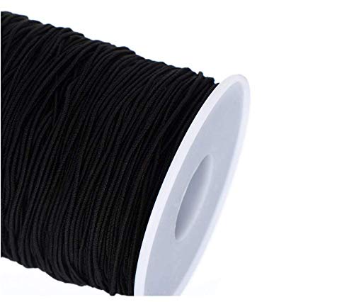 Forsun 4 Pack 0.8 mm Elastic String Cord Elastic Thread Beading String Cord for Jewelry Making Bracelets Beading, 100 Meters, 2 Pack White+ 2 Pack Black - Thumbnail 2