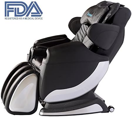Tenive Full Body Zero Gravity Shiatsu Massage Chair with built Heating Therapy and Air Massage System (Black)