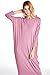12 Ami Solid Long Sleeve Cover-Up Maxi Dress (S-2X) - Made in USA