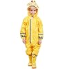 Bwiv Regenjas voor kinderen, waterdicht, ademend, eendelig, voor jongens en meisjes, regenjas met reflector, lichte…