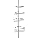 iDesign Steel 4-Shelf Extendable Tension Shower Caddy, The York Collection - 8