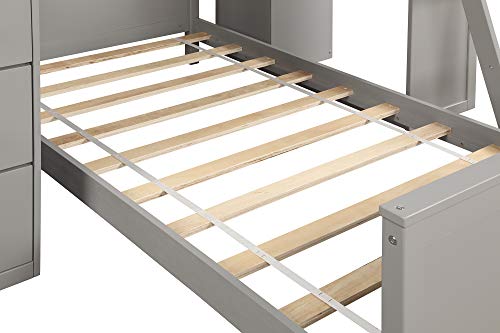 image for WeYoung Twin-Over-Twin Bunk Bed for Kids, Loft System & Twin Bed Set w