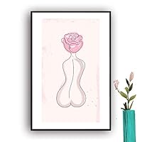 Framed Canvas Wall Art Picasso Poster Print of Woman Canvas Prints Home Artwork Decoration for Living Room,Bedroom - 16x24 inches