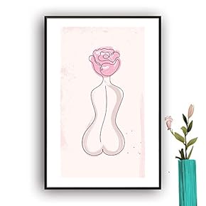 Framed Canvas Wall Art Picasso Poster Print of Woman Canvas Prints Home Artwork Decoration for Living Room,Bedroom - 16x24 inches