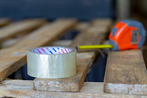 Pack of America 36 Rolls Clear Packing and Shipping Tape 110 Yards 2" 1.8 Mil Economical Adhesive Tapes for Moving Boxes, Carton Sealing, Home & Office Mailing, Commercial Warehouse Depot