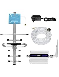 Subroad   Amplificador de señal de teléfono móvil 4G LTE con amplificador de señal de celda de 700 Mhz para Subroad con Whip+Outdoor Yagi Antenas Kits para casa, 850