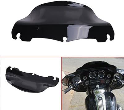 Cozymoon - Smoked Dark 8" Wave Windshield Windscreen For Harley FLHT FLHTC FLHX Touring
