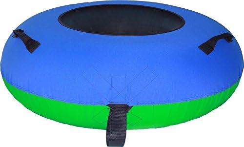 ClearCreekTubes 44" Huge Towable Snow Tube with Lime Green Bottom