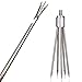 digi-hunter Tanchen Stainless Steel Round Shaped 5 Tine Harpoon Barbed Salmon Ice Fishing Equipment