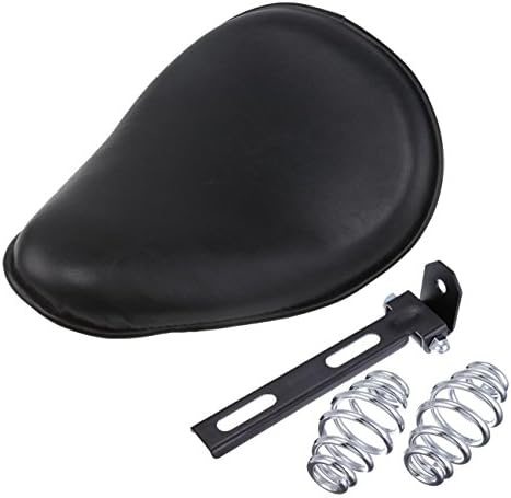 Atpmtas Leather Motorcycle Custom Solo Spring Bracket Seat Hard Bottom
