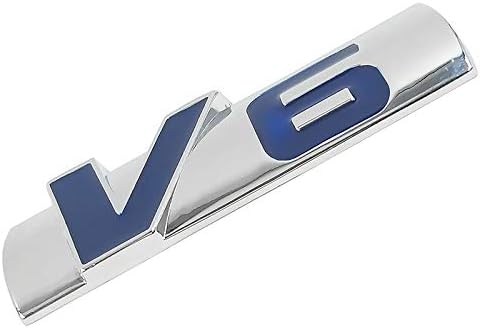 Amazon Ljlsdpz 3d V6車のエンブレムバッジデカールトランク自動モーターステッカーカースタイリングv 6エンジンサインステッカー自動車スタイリング エンブレム 車 バイク