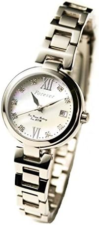 FOREVER FL-1201 Women’s Watch, Water Resistant to 10 ATM, Equipped with 10 Years Battery, Move, Simple Strap Adjustment Tool Included, whites