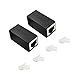 Dingsun RJ45 Coupler, Ethernet Extender for Cat7/Cat6/Cat5e/Cat5 Female to Female Ethernet Coupler Connector(Black, 2Pack)