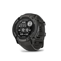 Garmin Instinct 2X Solar, Rugged GPS Smartwatch, Built-in Flashlight, Solar Charging Capability, Multi-Band GNSS, Graphite