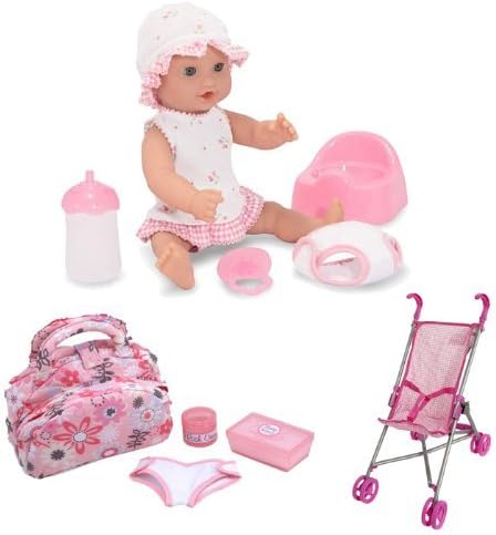 melissa and doug baby doll stroller