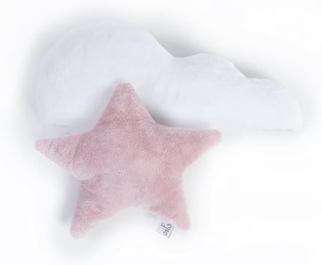 Oilo Blush Star and White Cloud Dream Pillow
