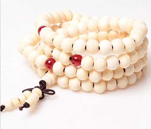 YI DONG@ Sandalwood Buddhist Buddha Meditation 6mm 216Prayer Bead Mala Bracelet/Necklace