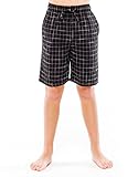 TINFL 6-12 Years Big Boys Plaid Check Soft 100% Cotton Lounge Shorts Pants
