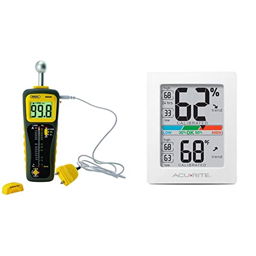 General Tools MMD900 Moisture Meter, Pin Type Or Pinless, Deep Sensing