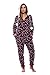 6342-10179-M Just Love Adult Onesie / Pajamas,Medium,Black - Candy Cane