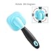 M&M Dog Brush & Cat Brush- Slicker Pet Grooming Brush- Shedding Grooming Tools (Small, Blue)