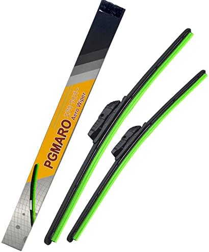 A1 Pacific 18" Hybrid Bracketless Wiper Blades (2 Pack) - J-Hook & U-Hook, OEM Quality Fit