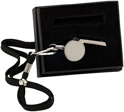 Personalised Engraved The Match Polished Steel Whistle Trophy Free Engraving