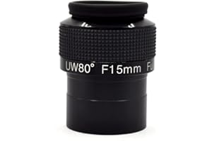 2 inch 15 mm UW 80 Degree Utra Wide Angel Eyepiece HD Astronomy Telescope