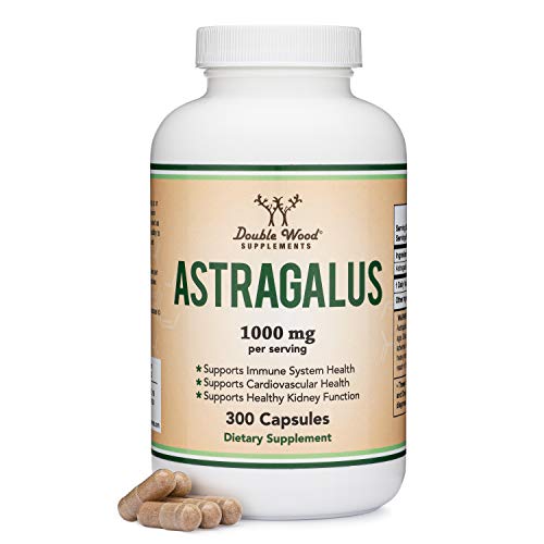 Astragalus Root Capsules 1,000mg Per Serving (300 Capsules) High in