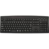 SolidTek Black Wired USB Keyboard Both Languages JAPANESE and ENGLISH Bilingual Keyboard