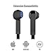 MXditect EB166 Headphones with Mic Stereo Earphones for iOS Android Windows System, Black