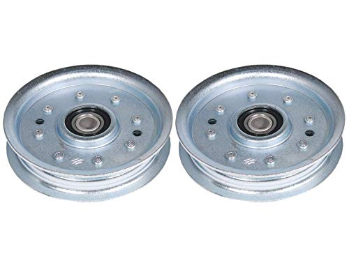 2 Pack Stens 280-164 Heavy Duty Lawnmower Idler Pulley Replaces John Deere AM37249 AM107468 AM35862 AM37442