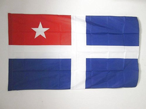AZ FLAG - Cretan State 1897-1913 Flag - 3x5 Ft - Crete Banner with Sleeve - 100% Polyester - Fade Resistant - Vivid Colors - 3' x 5' Feet - 150x90 Cm
