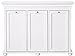 Hampton Bay 37 Inch White Triple Tilt Out Bathroom Hamper, 27