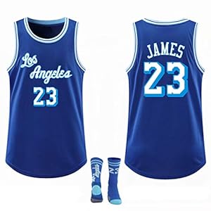 Basketbal Jersey, Reguliere seizoen Lakers City Edition James # 23 New Season Mesh Ademend Competition Training Pak…