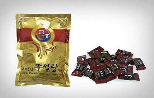 Geumhong Korean Red Ginseng Sugar Free Candy (3packs)