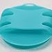 GreCute Soft Silicone Body Scrubber 100% Pure Silicon Material Massage Body Brush Macarons Color Series Shower Brush (Blue)