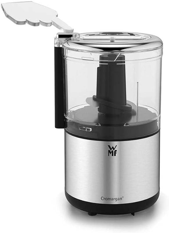 KITCHENminis Hachoir électrique, Mixeur, 0.3 L, 65 W, Inox Cromargan, 2 lames inox, Bol Tritan sans BPA 0416580011