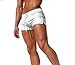 Cielary Men's Swimming Trunks Boxer Brief Swimsuit Bottom with Pockets & Drawstring