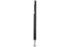 HARFINGTON Telescoping Magnetic Pickup Tool 2LB Stainless Steel 5.8" to 24.4" Extendable Magnet Retrieval Stick with Pocket C