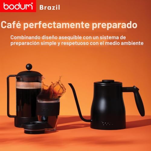 1543-01SA-10 BRASIL - Cafeteira de pistão (3 chávenas, plástico), cor preta