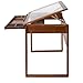 Offex Ponderosa Glass Topped Table/Sonoma Brown