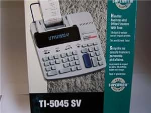 Amazon.com : Texas Instruments TI-5045 SV Printing Calculator : Other