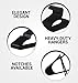 Utopia Home 20-Pack Plastic Hangers for Clothes - Space Saving Notched Hangers - Black