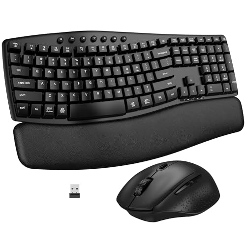 EDJO Ergonomic Wireless Keyboard Mouse Combo Bluetooth/