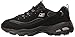 Skechers Sport Women's D'Lites Memory Foam Lace-up Sneaker,Black,11 W US